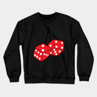 Fuzzy car dice Crewneck Sweatshirt